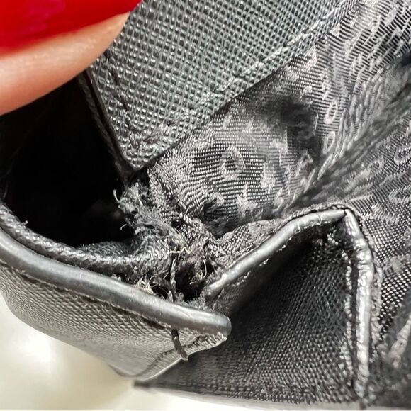 Kate Spade Laurel Way Reese Saffiano Leather Blush Pink Black Crossbody - Picture 16 of 16